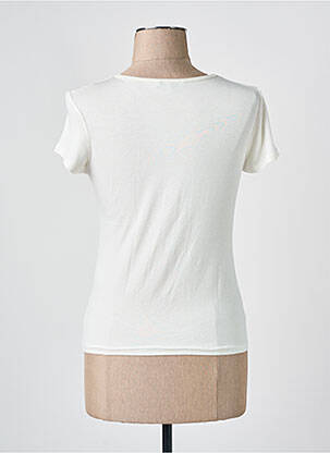 T-shirt sérigraphie manches courtes beige COTE ANGLAISE femme