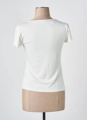 T-shirt sérigraphie manches courtes beige COTE ANGLAISE femme