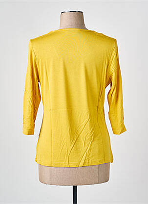 T-shirt manches 3/4 manches 3/4 jaune LES BONHEURS DE SOPHIE femme