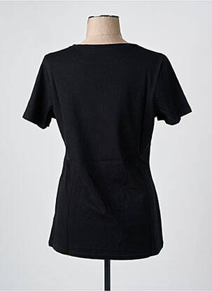 T-shirt sérigraphie manches courtes noir LES BONHEURS DE SOPHIE femme