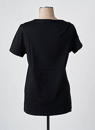 T-shirt sérigraphie manches courtes noir LES BONHEURS DE SOPHIE femme