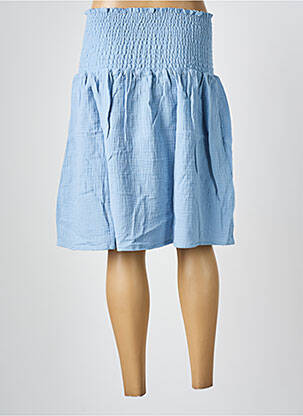 Jupe mi-longue coupe évasée bleu LES BONHEURS DE SOPHIE femme