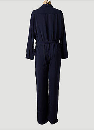 Combi-pantalon tissage crêpe manches longues bleu LES BONHEURS DE SOPHIE femme