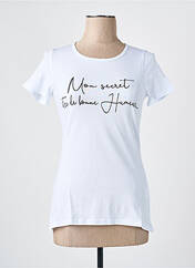 T-shirt blanc LES BONHEURS DE SOPHIE pour femme seconde vue