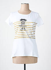 T-shirt blanc LES BONHEURS DE SOPHIE pour femme seconde vue