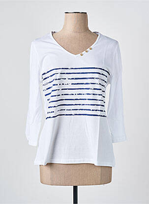 T-shirt bleu LES BONHEURS DE SOPHIE pour femme