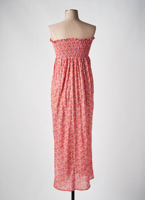 Robe longue sans manche sans manche orange LES BONHEURS DE SOPHIE femme