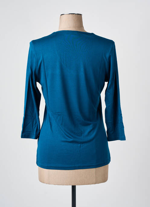 T-shirt manches 3/4 manches 3/4 bleu LES BONHEURS DE SOPHIE femme
