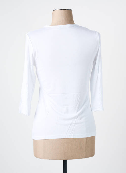 T-shirt manches 3/4 manches 3/4 blanc LES BONHEURS DE SOPHIE femme