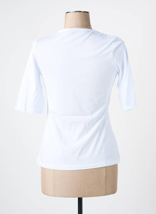 T-shirt imprimé fantaisie manches courtes blanc LES BONHEURS DE SOPHIE femme
