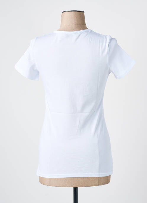 T-shirt imprimé fantaisie manches courtes blanc LES BONHEURS DE SOPHIE femme