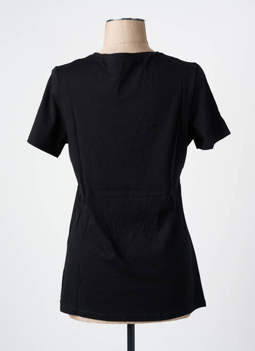 T-shirt sérigraphie manches courtes noir LES BONHEURS DE SOPHIE femme