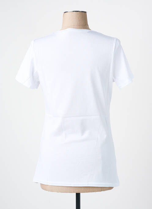 T-shirt imprimé fantaisie manches courtes blanc LES BONHEURS DE SOPHIE femme