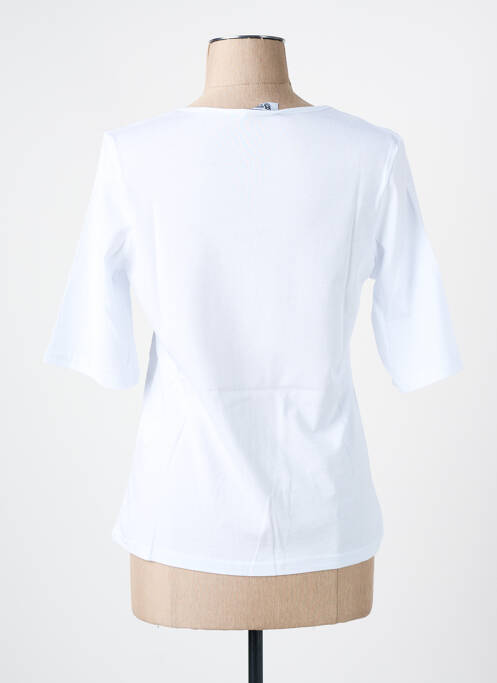 T-shirt manches mi-longues manches courtes blanc LES BONHEURS DE SOPHIE femme