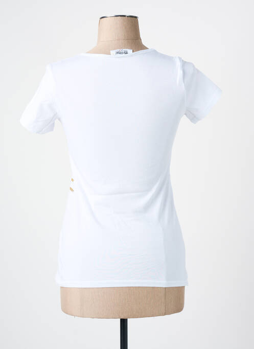 T-shirt sérigraphie manches courtes blanc LES BONHEURS DE SOPHIE femme
