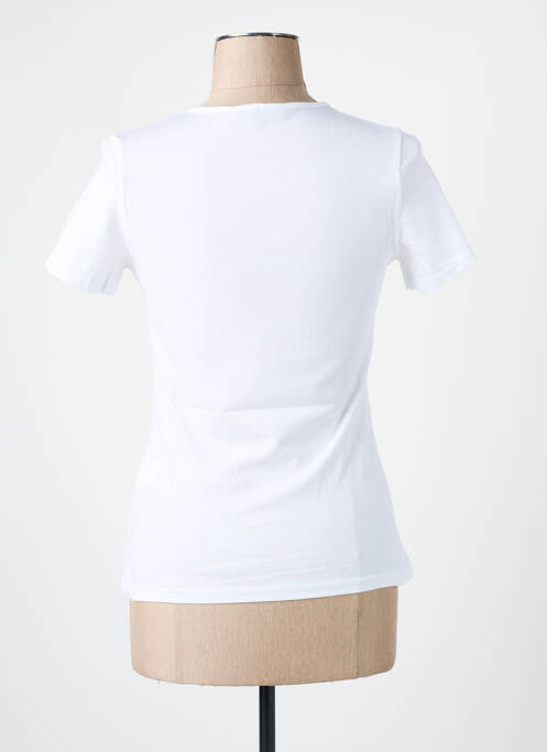 T-shirt imprimé fantaisie manches courtes blanc LES BONHEURS DE SOPHIE femme