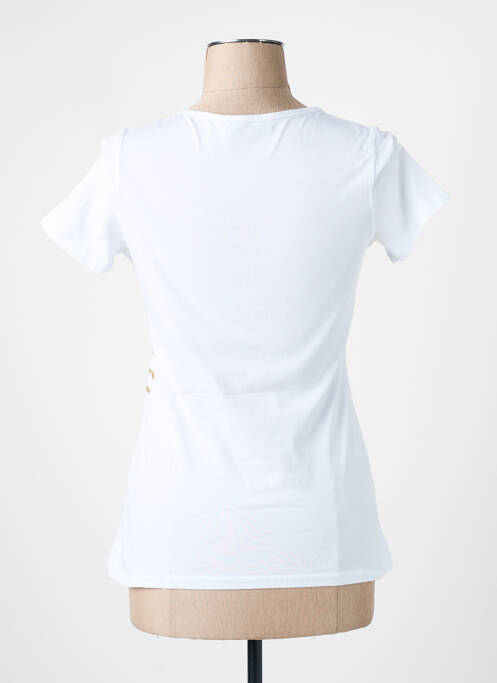 T-shirt sérigraphie manches courtes blanc LES BONHEURS DE SOPHIE femme