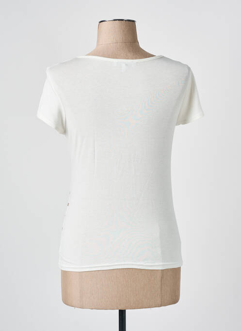 T-shirt sérigraphie manches courtes beige COTE ANGLAISE femme