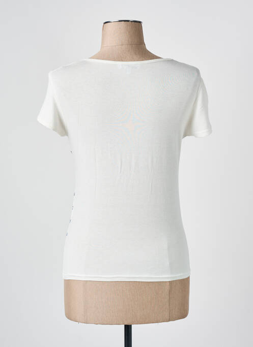 T-shirt sérigraphie manches courtes beige COTE ANGLAISE femme