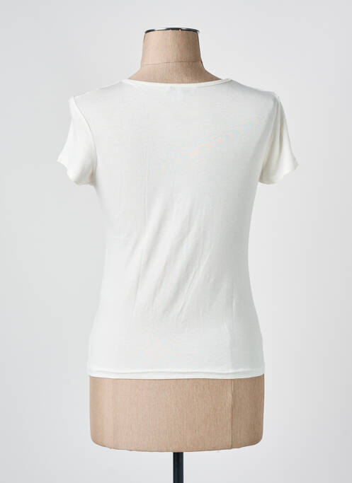 T-shirt sérigraphie manches courtes beige COTE ANGLAISE femme