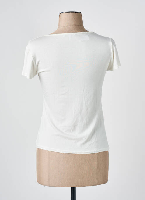 T-shirt sérigraphie manches courtes beige COTE ANGLAISE femme