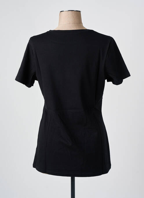 T-shirt sérigraphie manches courtes noir LES BONHEURS DE SOPHIE femme