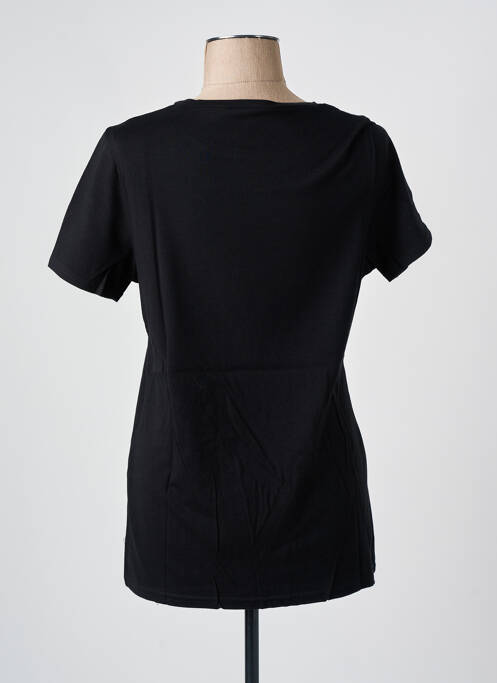 T-shirt sérigraphie manches courtes noir LES BONHEURS DE SOPHIE femme