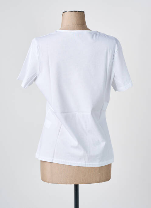 T-shirt col v manches courtes blanc LES BONHEURS DE SOPHIE femme