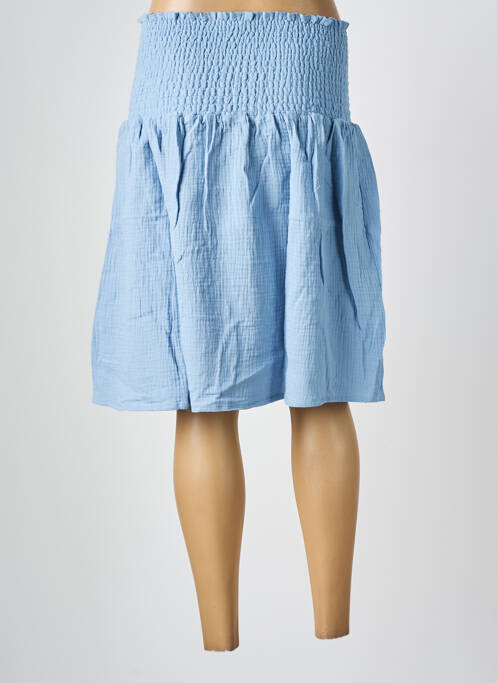Jupe mi-longue coupe évasée bleu LES BONHEURS DE SOPHIE femme