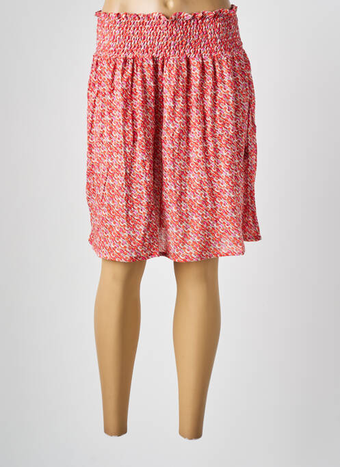 Jupe mi-longue coupe évasée orange LES BONHEURS DE SOPHIE femme