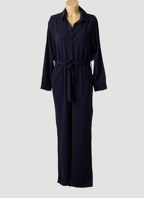 Combi-pantalon fermeture boutonnée sur le devant manches longues bleu LES BONHEURS DE SOPHIE femme