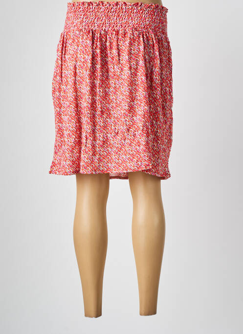 Jupe mi-longue orange LES BONHEURS DE SOPHIE femme
