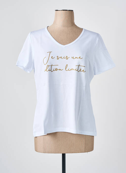 T-shirt blanc LES BONHEURS DE SOPHIE pour femme