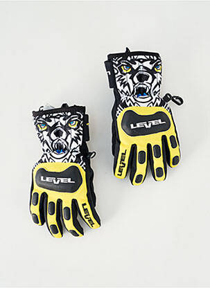Gants jaune LEVEL pour enfant
