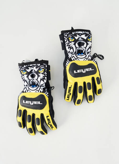 Gants imprimé fantaisie jaune LEVEL enfant