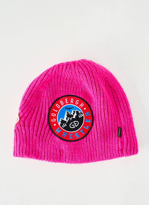 Bonnet doublure rose GOLDBERGH femme