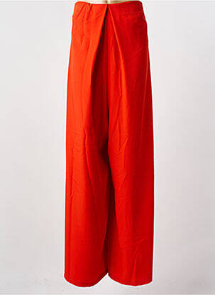 Pantalon large fermeture zip latéral orange IMPERIAL femme