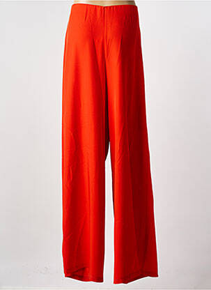 Pantalon large fermeture zip latéral orange IMPERIAL femme