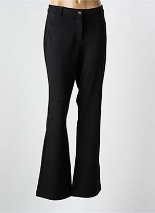 Pantalon flare fermeture zippée sous rabat boutonné noir GUESS femme