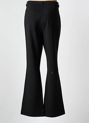 Pantalon flare fermeture zippée sous rabat boutonné noir GUESS femme