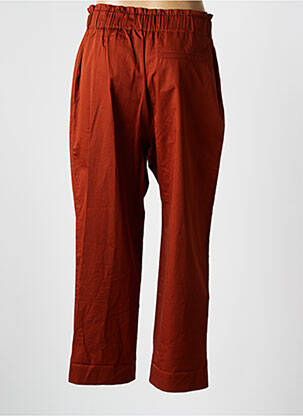 Pantalon droit taille élastique marron SESSUN femme