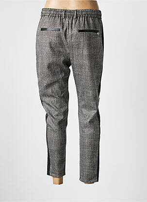 Pantalon 7/8 taille élastique gris PLEASE femme