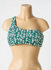 Haut de maillot de bain vert ICHI pour femme seconde vue