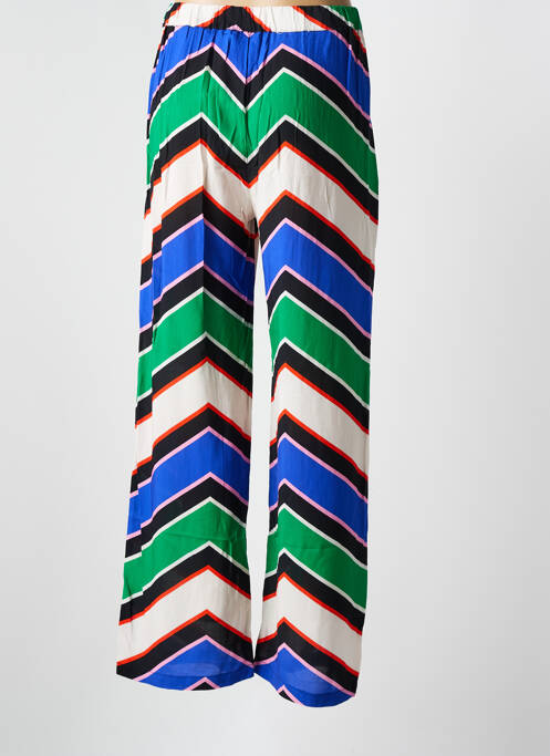 Pantalon droit taille élastique bleu LA PETITE ETOILE femme
