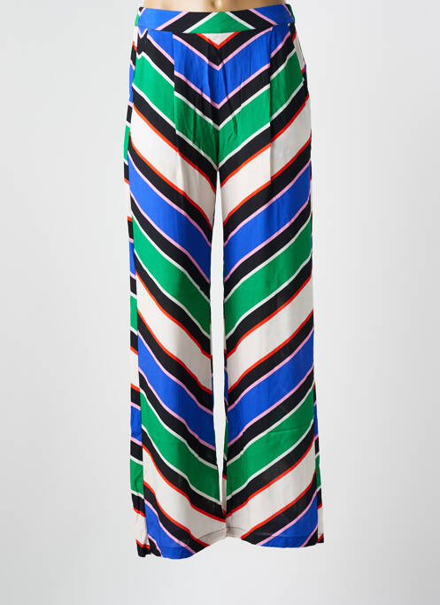 Pantalon droit bleu LA PETITE ETOILE pour femme