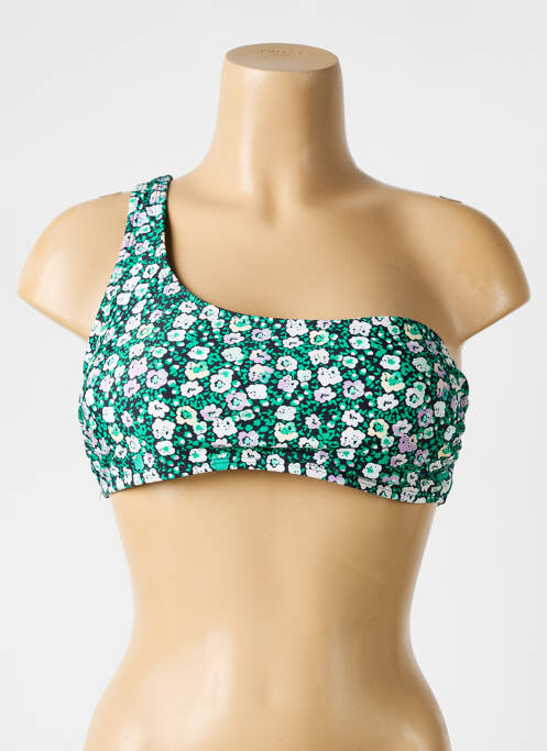 Haut de maillot de bain vert ICHI pour femme