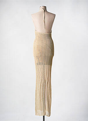 Robe longue doublure fines bretelles gris GUESS femme