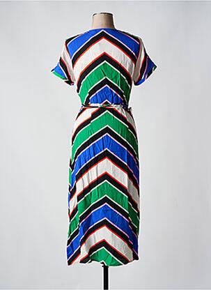 Robe longue manches courtes manches courtes vert LA PETITE ETOILE femme