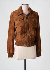 Veste en cuir marron GUESS pour femme seconde vue