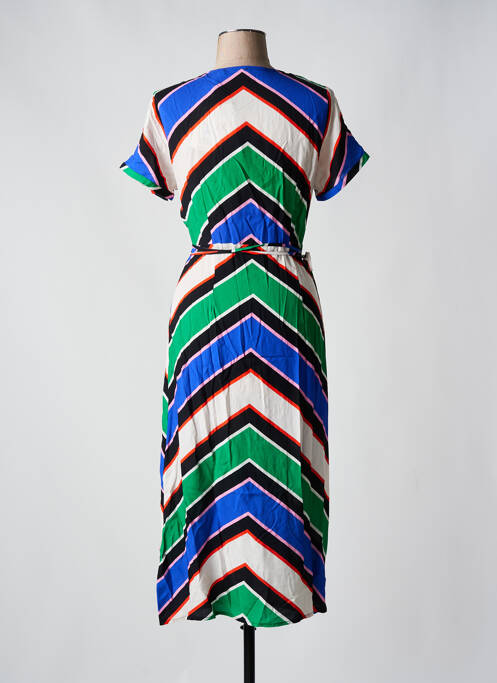 Robe longue manches courtes manches courtes vert LA PETITE ETOILE femme